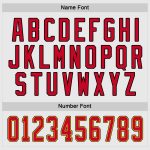 Custom Name Number Red-Gold White Hockey Jersey Personalized Team Apparel Personalized White Red-Gold Hockey Jersey Team