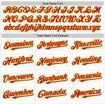 Custom Authentic Baseball Jersey with Personalized Name and Number, White Red-Gold Line Design Personalized White Red-Gold
