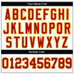 Custom Authentic Throwback Football Jersey - Personalized White Red-Gold Mesh with Custom Name and Number Personalized White