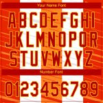 Custom Name Number 3D Pattern Baseball Jersey - Personalized White Red Gold-Orange Design Authentic Team Apparel Personalized