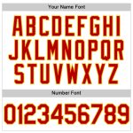 Custom Name Number Personalized Red-Gold White Golf Polo Shirt - Performance Team Apparel Personalized White Red-Gold Performance