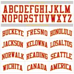 Custom Basketball Jersey - Personalized Red-Gold White Rib-Knit Team Name & Number, Round Neck Personalized White Red-Gold