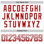Custom Name and Number Personalized Baseball Jersey in White Red-Gray Authentic Drift Fashion Personalized White Red-Gray