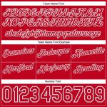 Custom Name Number Basketball Shorts Authentic Throwback Split Design White Red Gray Fashion Team Personalized White Red-Gray