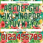 Custom Name and Number 3D Pattern Tropical Plant Bird Baseball Jersey - Personalized Red Green Design Personalized White
