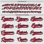 Custom Team Hockey Jersey - Personalized White Red Green with Name & Number Personalized White Red-Green Hockey Jersey Team