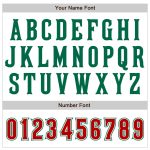 Custom Name and Number Baseball Jersey - Personalized Red and Kelly Green Authentic Raglan Sleeves Personalized White Red-Kelly