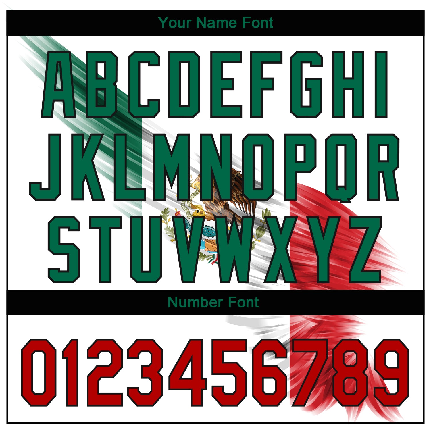 Personalized White Red Kelly Green-Black 3D The Abstract Wing With Mexican Flag Authentic Baseball Jersey Team Custom Name and Number Personalized 3D Mexican Flag Baseball Jersey - Custom Name & Number - Red, Green & Black Abstract Wing Design Personalized - Image 5