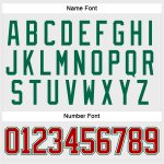 Custom Name and Number Red White Green Hockey Jersey with Lace Neck - Personalized Team Jersey Personalized White Red-Kelly