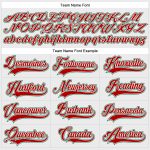 Custom Name and Number Red White Green Hockey Jersey with Lace Neck - Personalized Team Jersey Personalized White Red-Kelly