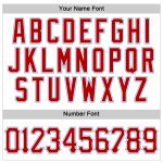 Custom Team Baseball Jersey with Personalized Name and Number - Authentic Sleeveless Design in White Red Light Blue Personalized