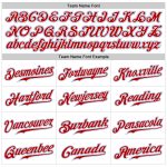 Custom Team Baseball Jersey with Personalized Name and Number - Authentic Sleeveless Design in White Red Light Blue Personalized