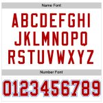 Custom Mesh Authentic Football Jersey - Personalized Red-Light Blue with Name & Number Personalized White Red-Light Blue