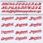 Custom Name Number Authentic Throwback Baseball Jersey - Personalized White Red Mesh Team Jersey Personalized White Red Mesh