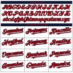 Custom American Flag Softball Jersey Unisex 3D Fashion Team Name & Number Personalized Red-Navy Two-Button Personalized White