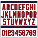 Custom American Flag Softball Jersey Unisex 3D Fashion Team Name & Number Personalized Red-Navy Two-Button Personalized White