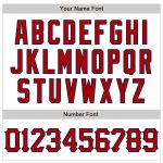 Customizable 3D Pattern Baseball Jersey with Name and Number - Personalized Red-Navy Abstract Splash Design Personalized