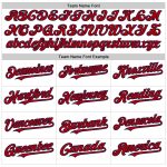 Custom Name and Number Twinkle Star 3D Pattern Baseball Jersey - Personalized White Red Navy Gradient Design Personalized
