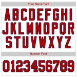 Personalized Baseball Jersey - White Red Navy Authentic Sports Apparel Personalized White Red-Navy Authentic Baseball Jersey