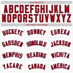 Personalized Baseball Jersey - White Red Navy Authentic Sports Apparel Personalized White Red-Navy Authentic Baseball Jersey