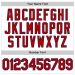 Custom Personalized Sleeveless Baseball Jersey - White Red-Navy with Team Name and Number Personalized White Red-Navy Authentic