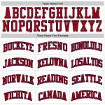 Personalized Authentic Basketball Jersey in White Red-Navy Throwback Style Personalized White Red-Navy Authentic Throwback
