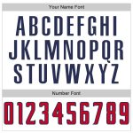 Custom Name and Number Personalized Red-Navy Authentic Basketball Jersey - Throwback Style Personalized White Red-Navy Authentic