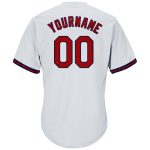 Personalized Red Navy Authentic Throwback Rib-Knit Baseball Jersey Shirt Personalized White Red-Navy Authentic Throwback