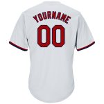 Customizable Red-Navy Authentic Throwback Baseball Jersey Shirt with Personalized Name & Number, Rib-Knit Design Personalized