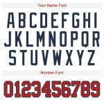Personalized Red-Navy Baseball Jersey - Custom White Team Jersey for Men and Women Personalized White Red-Navy Baseball Jersey