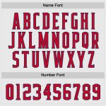 Custom Team Hockey Jersey with Personalized Name and Number | Red-Navy White Design Personalized White Red-Navy Hockey Jersey