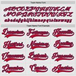 Custom Team Hockey Jersey with Personalized Name and Number | Red-Navy White Design Personalized White Red-Navy Hockey Jersey
