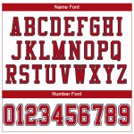 Custom Team Football Jersey - Personalized Authentic White Red-Navy Mesh with Name and Number Personalized White Red-Navy