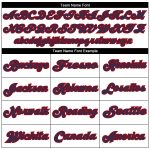 Custom Name and Number Personalized Authentic Football Jersey - White Red-Navy Mesh Team Jersey Personalized White Red-Navy