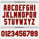 Custom Name and Number Personalized Authentic Baseball Jersey - White Red Navy Old Gold Personalized White Red Navy-Old Gold