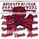 Custom Name Number Personalized 3D Skull Varsity Letterman Jacket - White Red-Navy Bomber Fashion Jacket Personalized White