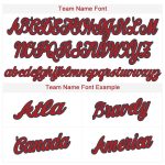 Personalized Red-Navy Softball Jersey for Women - Custom Team Apparel Personalized White Red-Navy Softball Jersey