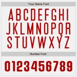 Custom Red Star Baseball Jersey with Personalized Name & Number - Authentic White Red Pinstripe Design Personalized White