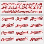 Custom Red Star Baseball Jersey with Personalized Name & Number - Authentic White Red Pinstripe Design Personalized White