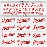 Custom Varsity Jacket with Personalized Name and Number - White Red Pinstripe Black Bomber Full-Snap Letterman Jacket Personalized