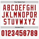 Custom Name and Number Personalized Authentic Baseball Jersey Red White Pinstripe Personalized White Red Pinstripe Red Authentic