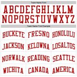 Custom Name and Number Personalized Red White Pinstripe Authentic Basketball Jersey Personalized White Red Pinstripe Red