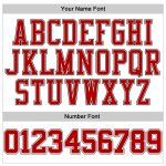 Custom Name Number Basketball Jersey Red-Black White Red Pinstripe Authentic Design Personalized White Red Pinstripe Red-Black