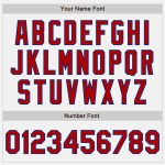 Custom Name and Number Personalized Red-Royal Pinstripe Baseball Jersey - Authentic Team Gear Personalized White Red Pinstripe