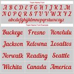 Custom Red-White Pinstripe Baseball Jersey with Personalized Name & Number - Authentic Team Apparel Personalized White Red