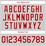 Custom Red-White Pinstripe Baseball Jersey with Personalized Name & Number - Authentic Team Apparel Personalized White Red