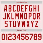 Custom Name Number Authentic Throwback Baseball Jersey Shirt Red White Pinstripe Rib-Knit Personalized Team Apparel Personalized
