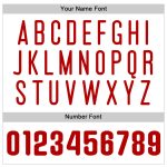 Custom Name Number Personalized Baseball Jersey Red White Pinstripe Sleeveless Authentic Team Personalized White Red Pinstripe