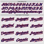 Custom Name and Number Personalized Royal Red Pinstripe Baseball Jersey with Raglan Sleeves Personalized White Red Pinstripe