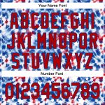 Personalized 3D American Flag Fireworks Baseball Jersey Custom Name Number - Red-Royal Team Jersey Personalized White Red-Royal